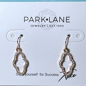 Park Lane Gold Pavé Dangle Earrings